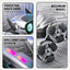 Silver Eight-wheel Stunt Dual Remote Control Robot Dog