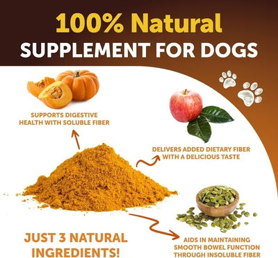Pumpkin Powder For Dogs Digestive Support 16 OZ Fiber Supplement For Constipation For Gut Healthy Skin Digestion Glands Firm Stool Poop Anti Diarrhea Gas Relief Made In USA