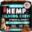 Hemp Calming Chews For Dogs Dog Anxiety Relief Treats With Hemp Oil Turmeric Valerian Ginger Health And Wellness Supplements For Dogs Hip And Joint Support 120 Treats