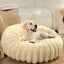 Pet Kennels Long Plush Round Cat Nest Winter Warm Dog Beds Kennel Super Soft Dogs Mat Sofa Pet Deep Sleeping SuppliesPet Products