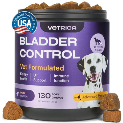 Dog UTI Treatment Duck Flavor Bladder Control Cranberry Chews Dog Cranberry Supplement For Urinary Tract Bladder & Kidney Health Cranberry D Mannose Soft Treats For Dog Incontinence Healthy Bladder