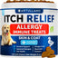 Dog Allergy Relief Chews Itching Skin Relief For Dogs Fish Oil 3 Seasonal Allergies Pills Skin & Coat Anti ItchHot Spots Treatment Canine Immune Health Supplement 120 Soft Treats