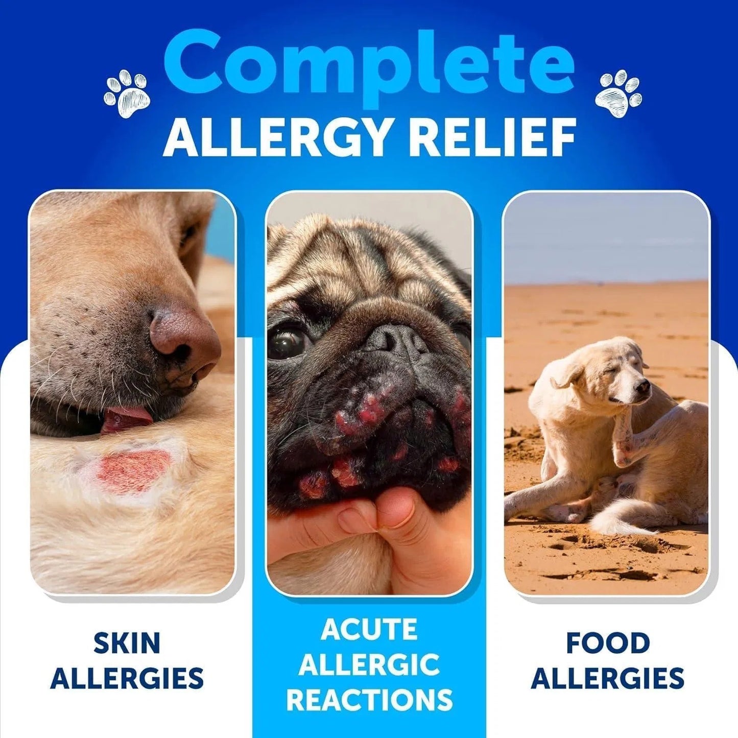 Dog Allergy Relief Chews Itching Skin Relief For Dogs Fish Oil 3 Seasonal Allergies Pills Skin & Coat Anti ItchHot Spots Treatment Canine Immune Health Supplement 120 Soft Treats